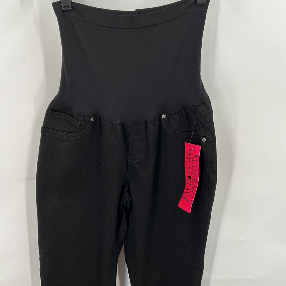 Bellavida Maternity Black NWT Cuffed or Uncuffed Panel Pants Size XL - Picture 2 of 13